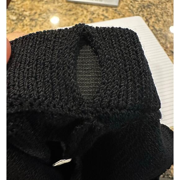 ST JOHN Basics Black Pleated Santana Knit Pull On Pants Women's Size 4 Vintage - Picture 6 of 6